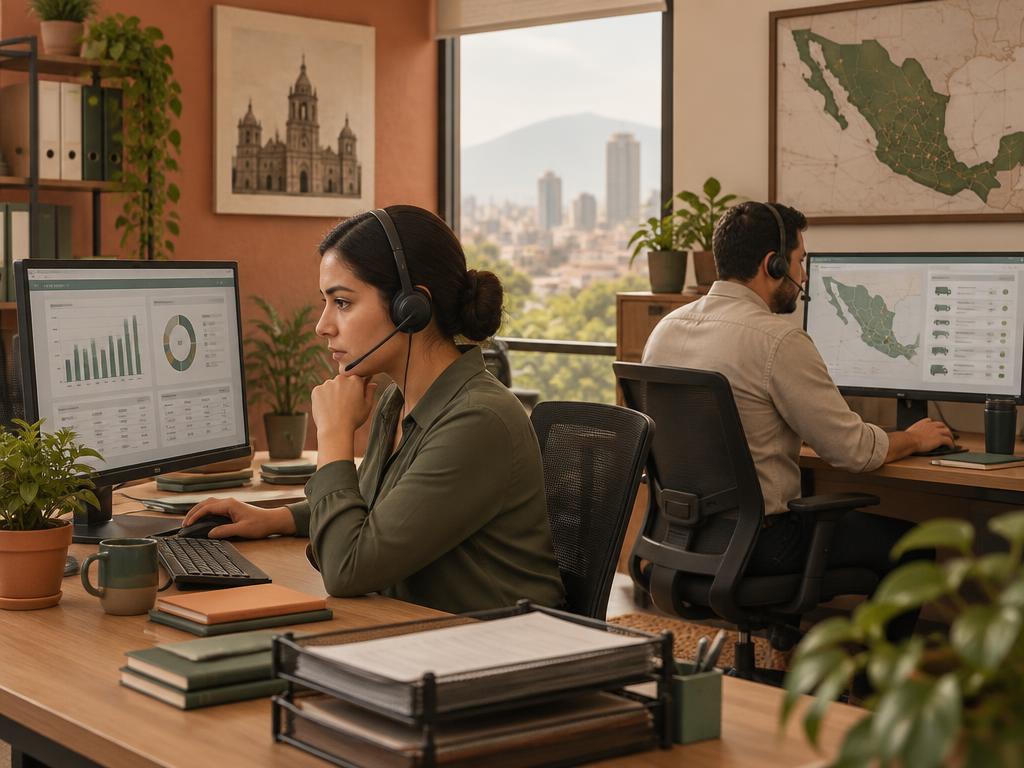 Equipo de collections.mx operando cobranza telefónica y logística de última milla